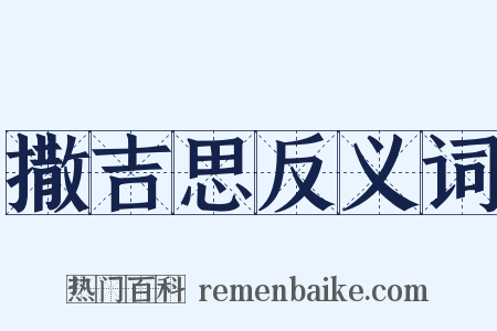 撒吉思反义词是什么意思的图片